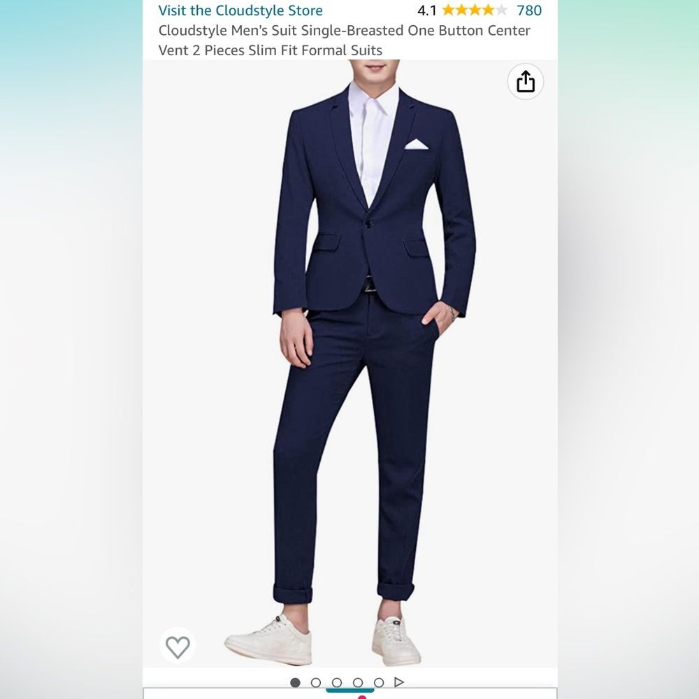 Navy 2-Piece Formal Suit